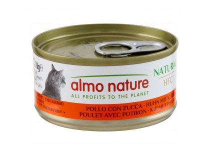Фото - Almo Nature HFC Natural CHICKEN & PUMPKIN консерви для кішок КУРКА ТА ГАРБУЗ вологий корм (консерви) Almo Nature HFC Natural CHICKEN & PUMPKIN консерви для кішок КУРКА ТА ГАРБУЗ