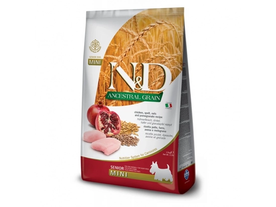 Фото - Farmina (Фармина) N&D Low Grain Chicken & Pomegranate Senior Mini корм для возрастных собак мелких пород КУРИЦА и ГРАНАТ сухой корм Farmina (Фармина) N&D Low Grain Chicken & Pomegranate Senior Mini корм для возрастных собак мелких пород КУРИЦА и ГРАНАТ