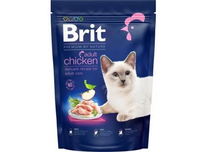 Фото - сухой корм Brit Premium Cat Adult Chicken сухой корм для кошек КУРИЦА