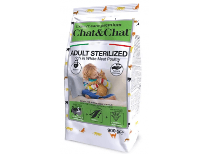 Фото - сухой корм Gheda Expert Care Premium Chat&Chat Adult Sterilized White Meat Poultry сухой корм для стерилизованных кошек ПТИЦА