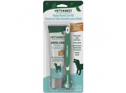 Фото - Vet's Best Dental Care Kit набір для чищення зубів цуценят для зубів та пащі Vet's Best Dental Care Kit набір для чищення зубів цуценят