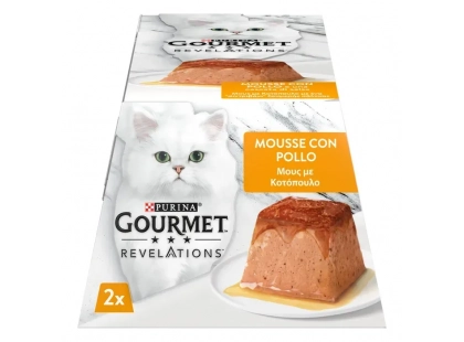 Фото 4 -  влажный корм (консервы) Gourmet Revelations Chicken влажный корм для кошек, мусс КУРИЦА