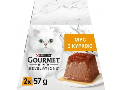 Фото 2 -  влажный корм (консервы) Gourmet Revelations Chicken влажный корм для кошек, мусс КУРИЦА