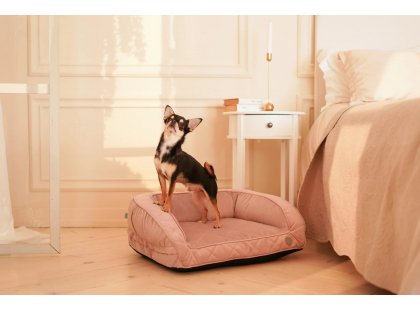 Фото - лежаки, матрасы, коврики и домики Harley & Cho SLEEPER MINI PUDRA диван для собак малых пород и кошек, пудровый