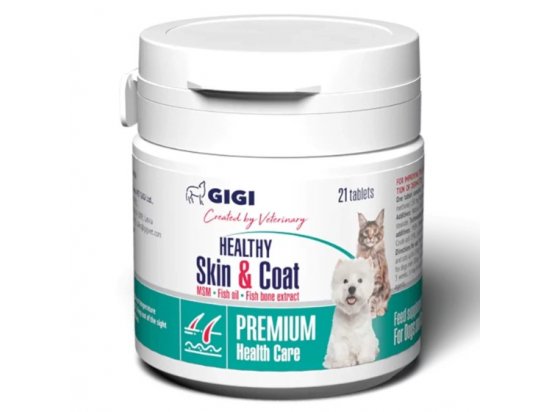 Фото - для кожи и шерсти Gigi (Гиги) Healthy Skin and Coat (КОД-ОМЕГА-ПЛЮС) кормовая добавка для шерсти и суставов кошек и собак