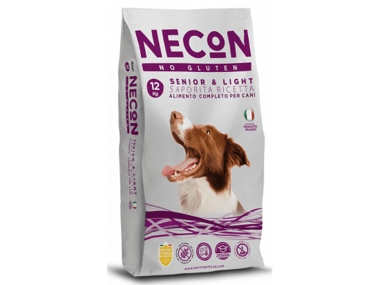 Фото - сухой корм Necon No Gluten Dog Senior and Light сухой корм без глютена для пожилых и лишним весом собак собак СВИНИНА