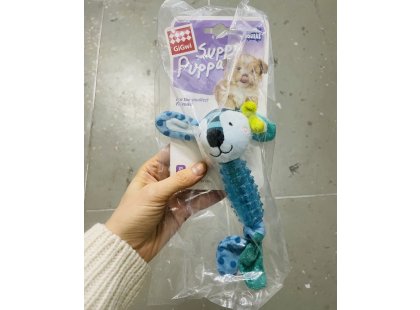 Фото 3 -  игрушки GiGwi (Гигви) Suppa Puppa ЗАЯЦ игрушка для собак с пищалкой, 15 см