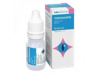 Фото - BioTestLab Тобранорм антибактериальные глазные капли для собак и кошек антибиотики BioTestLab Тобранорм антибактериальные глазные капли для собак и кошек