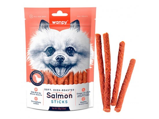 Фото - Wanpy (Ванпі) Salmon Sticks ласощі для собак палички ЛОСОСЬ ласощі Wanpy (Ванпі) Salmon Sticks ласощі для собак палички ЛОСОСЬ