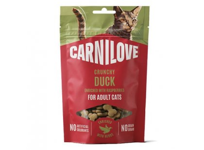 Фото - Carnilove Crunchy Snack Duck with Raspberries ласощі для котів КАЧКА І МАЛИНА ласощі Carnilove Crunchy Snack Duck with Raspberries ласощі для котів КАЧКА І МАЛИНА
