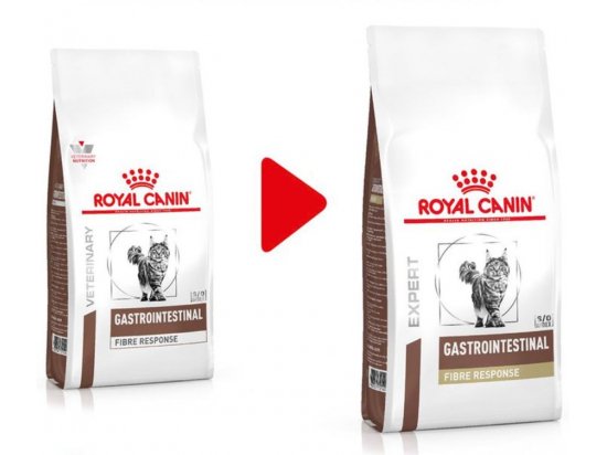 Фото - ветеринарні корми Royal Canin GASTROINTESTINAL FIBRE RESPONSE сухий лікувальний корм для котів від 1 року