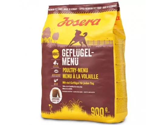 Фото - сухий корм Josera (Йозера) Geflugel Menu сухий корм для дорослих собак ДОМАШНЯ ПТИЦЯ