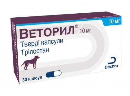 Фото 2 -  інші вет препарати Dechra Vetoryl (ВЕТОРІЛ) капсули для лікування синдрому Кушинга у собак (трілостан)