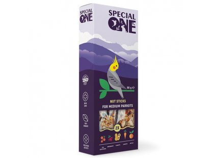 Фото - Special One Nut Sticks ласощі для середніх папуг ГОРІХОВІ ПАЛИЧКИ корм та ласощі Special One Nut Sticks ласощі для середніх папуг ГОРІХОВІ ПАЛИЧКИ