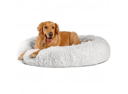 Фото 2 -  лежаки, матрасы, коврики и домики Best Friends Donut Shag Frost лежак для собак и кошек МОРОЗНЫЙ ИНЕЙ