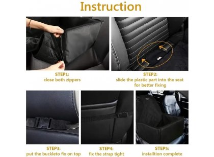 Фото 6 -  аксессуары в авто Senful автокресло для собак и котов со страховочным поводком