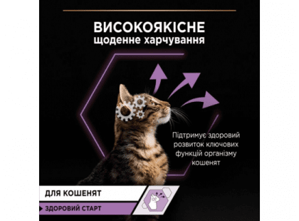 Фото 6 -  влажный корм (консервы) Purina Pro Plan (Пурина Про План) Kitten Healthy Start Turkey влажный корм для котят, кусочки в подливе ИНДЕЙКА