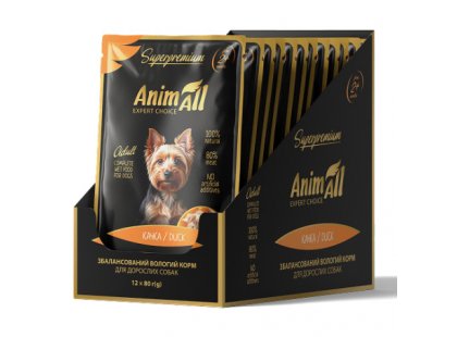 Фото 3 -  влажный корм (консервы) AnimAll Dog Duck влажный корм для собак УТКА