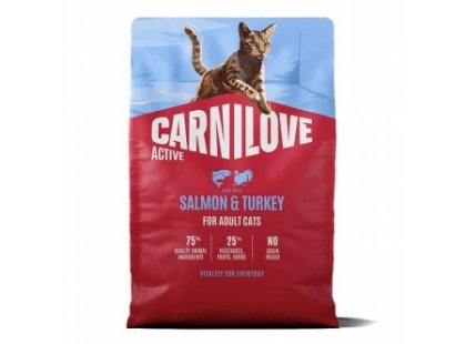 Фото - Carnilove Active Salmon & Turkey сухой беззерновой корм для кошек ЛОСОСЬ и ИНДЕЙКА сухой корм Carnilove Active Salmon & Turkey сухой беззерновой корм для кошек ЛОСОСЬ и ИНДЕЙКА