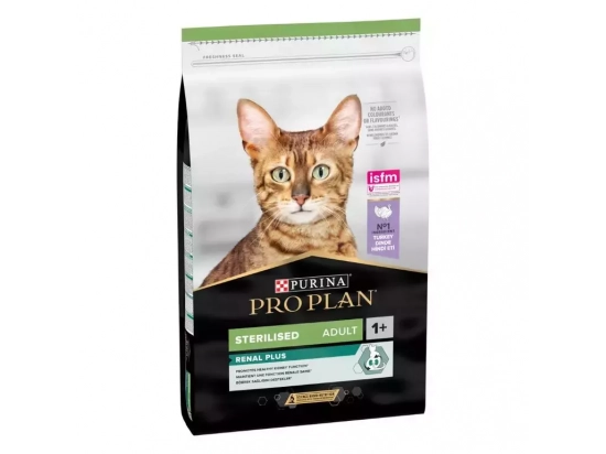 Фото - сухой корм Purina Pro Plan (Пурина Про План) Renal Plus Sterilised Adult Turkey cухой корм для стерилизованных кошек ИНДЕЙКА