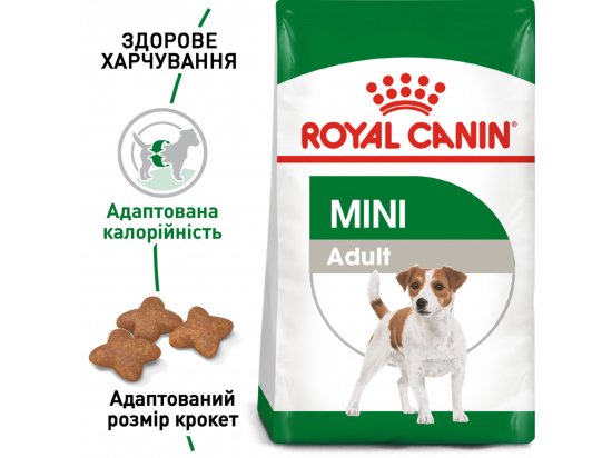 Фото - сухой корм Royal Canin MINI ADULT (СОБАКИ МЕЛКИХ ПОРОД ЭДАЛТ) корм для собак от 10 месяцев