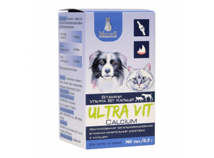 Фото - Modes Ultra Vit Calcium вітамінно-мінеральний комплекс для котів і собак вітаміни та мінерали Modes Ultra Vit Calcium вітамінно-мінеральний комплекс для котів і собак
