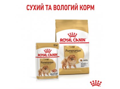 Фото - влажный корм (консервы) Royal Canin POMERANIAN ADULT (ПОМЕРАНСКИЙ ШПИЦ) влажный корм для собак от 8 месяцев