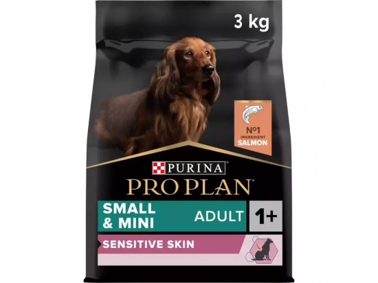 Фото - сухий корм Purina Pro Plan (Пуріна Про План) Adult Small & Mini Sensitive Skin Salmon корм для собак дрібних порід з чутливою шкірою ЛОСОСЬ