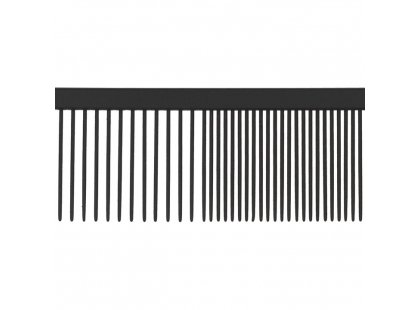 Фото 3 -  расчески, щетки, грабли AnimAll Комбинированная расческа для собак, металл, черный