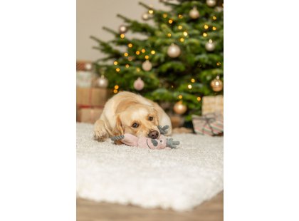 Фото 3 -  игрушки Trixie Reindeer with Rope игрушка для собак РОЖДЕСТВЕНСКИЙ ОЛЕНЬ С КАНАТОМ (92005)