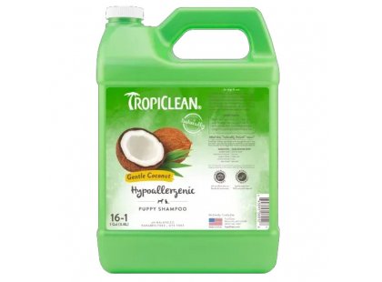 Фото - Tropiclean Gentle Coconut Hypoallergenic концентрированный гипоаллергенный шампунь для котят и щенков повседневный уход (шампуни, кондицонеры и др. средства) Tropiclean Gentle Coconut Hypoallergenic концентрированный гипоаллергенный шампунь для котят и щенков