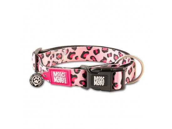 Фото - амуніція Max & Molly Urban Pets Smart ID Collar нашийник для собак з QR-кодом Leopard Pink