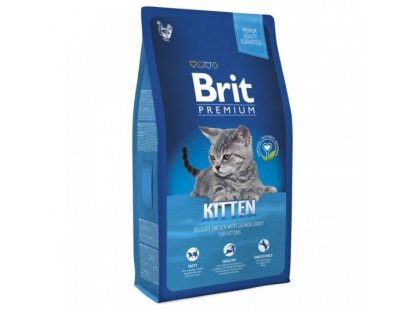Фото 2 -  сухий корм BRIT Premium Cat Kitten Chicken & Salmon сухий корм для кошенят КУРКА та ЛОСОСЬ