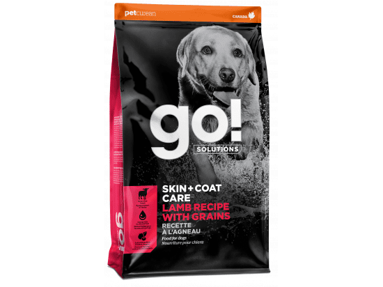 Фото - сухий корм GO! Solutions Skin & Coat Care With Grains Lamb Recipe сухий корм для собак і цуценят для здорової шкіри та шерсті ЯГНЯ