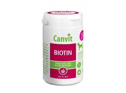 Фото 2 -  для кожи и шерсти Canvit Biotin (Биотин) таблетки биотина для собак весом до 25 кг