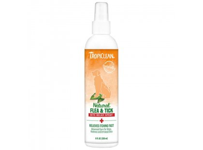 Фото - для шкіри та шерсті Tropiclean FLEA & TICK BITE RELIEF SPRAY заспокійливий спрей від укусів бліх та кліщів для собак та котів