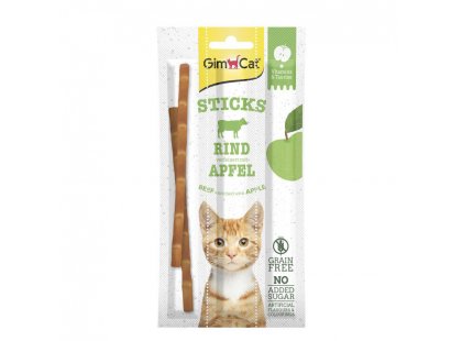 Фото - Gimcat Superfood Duo Sticks BEEF & APPLE (ДУО СТІКС яловичина та яблуко) ласощі для котів, 3 шт ласощі Gimcat Superfood Duo Sticks BEEF & APPLE (ДУО СТІКС яловичина та яблуко) ласощі для котів, 3 шт