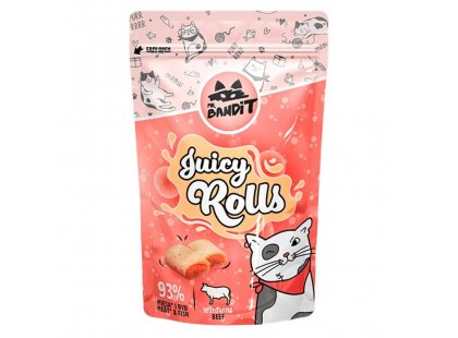 Фото - Mr. Bandit Cat Juicy Rolls Beef лакомство для кошек СОЧНЫЕ РОЛЛЫ С ГОВЯДИНОЙ лакомства Mr. Bandit Cat Juicy Rolls Beef лакомство для кошек СОЧНЫЕ РОЛЛЫ С ГОВЯДИНОЙ