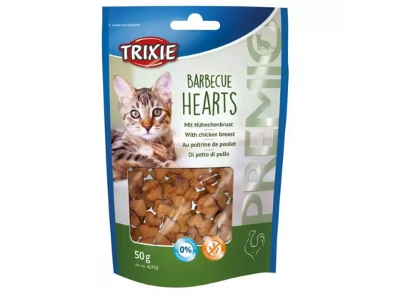 Фото - Trixie Premio Barbecue Hearts ласощі серця для котів КУРКА (42703) ласощі Trixie Premio Barbecue Hearts ласощі серця для котів КУРКА (42703)