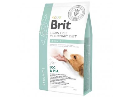 Фото - ветеринарні корми Brit Veterinary Diet Dog Grain Free Struvite Egg & Pea сухий беззерновий сухий корм для собак у разі сечокам'яної хвороби ЯЙЦЯ та ГОРОХ