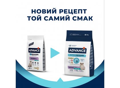 Фото - сухий корм Advance (Едванс) Sterilized Hairball корм для стерилізованих кішок для виведення шерсті З ІНДИЧКОЮ