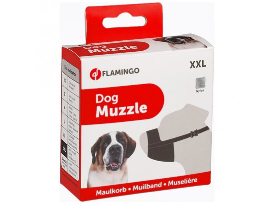 Фото 5 -  амуниция Flamingo MUZZLE NYLON намордник для собак