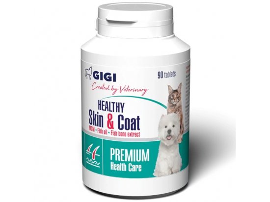 Фото - для кожи и шерсти Gigi (Гиги) Healthy Skin and Coat (КОД-ОМЕГА-ПЛЮС) кормовая добавка для шерсти и суставов кошек и собак