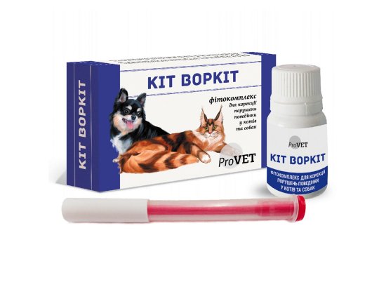 Фото - ProVet Кіт Воркіт фітокомплекс для корекції порушення поведінки котів та собак інші вет препарати ProVet Кіт Воркіт фітокомплекс для корекції порушення поведінки котів та собак