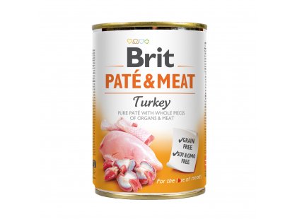 Фото - Brit Pate & Meat Dog Turkey консервы для собак ИНДЕЙКА В ПАШТЕТЕ влажный корм (консервы) Brit Pate & Meat Dog Turkey консервы для собак ИНДЕЙКА В ПАШТЕТЕ