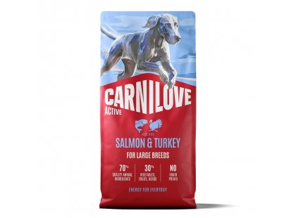 Фото - Carnilove Active Large Breed Salmon & Turkey сухой беззерновой корм для собак больших пород ЛОСОСЬ И ИНДЕЙКА сухой корм Carnilove Active Large Breed Salmon & Turkey сухой беззерновой корм для собак больших пород ЛОСОСЬ И ИНДЕЙКА