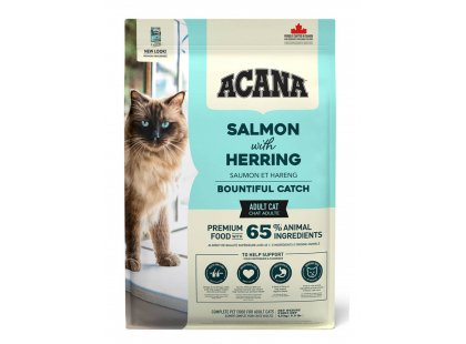 Фото 2 -  сухий корм Acana Bountiful Catch Cat корм для котів ЛОСОСЬ, ОСЕЛЕДЕЦЬ, ХЕК