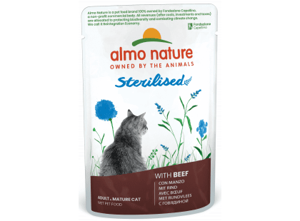 Фото - влажный корм (консервы) Almo Nature Holistic FUNCTIONAL STERILISED BEEF консервы для стерилизованных кошек ГОВЯДИНА