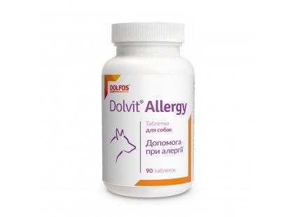 Фото 2 -  від алергії Dolfos (Дольфос) DOLVIT ALLERGY (ДОВВІТ АЛЕРДЖІ) таблетки при алергії у собак та котів, 90 табл