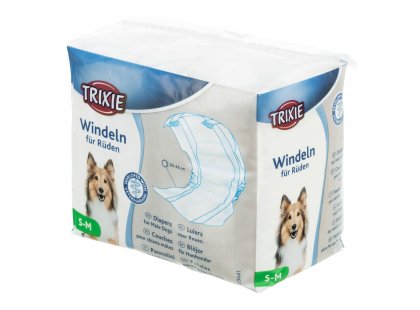 Фото 4 -  памперсы и трусики Trixie одноразовые подгузники для кобелей (гигиенический пояс)